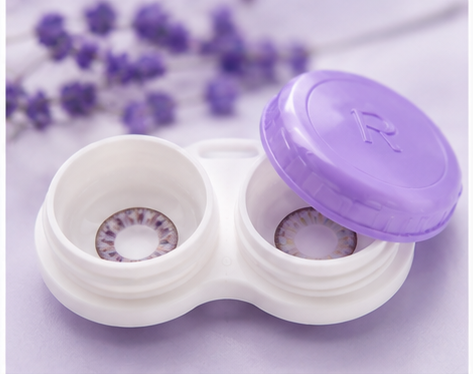 Bella Glitter Gray Contact Lenses | Natural Look