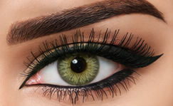 Magic Eye Olive Green Contact Lens | Najaf Lens House